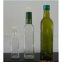 Green Olive Oil Bottle