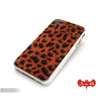 Leopard Chrome Hard Case For iPhone 4G 4S
