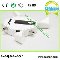 Multiple connectors with 1000mAh lithium polymer battery charger for Smartphone