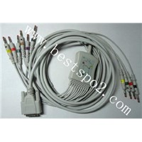 Nihon kohden 12 lead ECG cable and leadwires