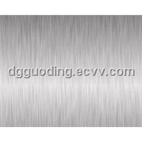 Silver brushed finish stainless steel films