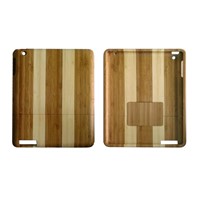 Stripe Bamboo Case for iPad2 / New iPad