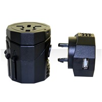 Universal travel adapter with USB Charging