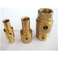 CNC machining copper connect  of BNC connect also brass pipe fitting with high-tensile strength