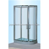 corner 8mm tempered glass shower doors with tray (ZY-615L/R)