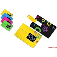 credit card promotion USB flash drive,full color printing