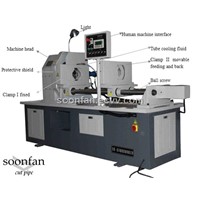 cut-off machine by rotate head with lathe tool