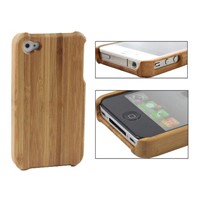 one-piece bamboo case cover for iphone 4/4S