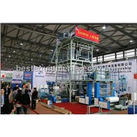 plastic packing machine for blown film, 3-layer co-extrusion blown film machine