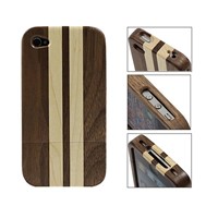 strip wood case for iphone 4/4S