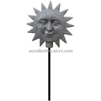 sun face stick,garden stick