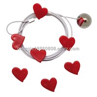 Supply Magnetic Photo Frame Rope, Steel Cable Magnetic Photo Holder, Magnetic Picture Frame Rope