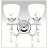 (VC862-2W)Chrome Crystal Light/ Bathroom Wall Light with 2 Lamps