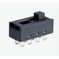 Electrical 10A 250Vac T85 Slide switches with Double poles and 2-5 ways