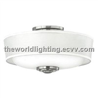 Chrom Metal Stand Fabric Cover Modern Simple Ceiling Light (CL013)