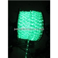 Round 2 wires Green LED rope light
