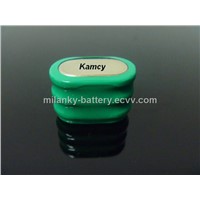 3.6V 160mAh 150H rechargeable Ni-MH button cell pack