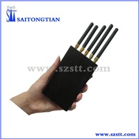 900/1800MHz Wi-Fi GPS GSM Jammer with 15m Jamming Coverage, 23dBm Output Power