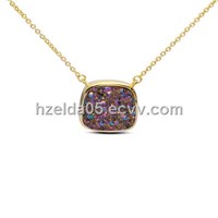 925 silver drusy pendant