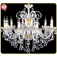 (CHGC0261-10) 2012 White Wine Transparent Color Glass Candle Shape Crystal Classical Chandelier