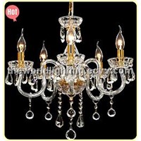 (CHGC0261-5)2012White Wine Transparent Color Glass Candle Shape Crystal Classical Chandelier China