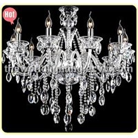 (CHGC0268-10)2012White Wine Transparent Color Glass Candle Shape Crystal Classical Chandelier China