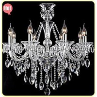 (CHGC0268-8)2012White Wine Transparent Color Glass Candle Shape Crystal Classical Chandelier China
