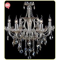 2012 Champagne Transparent Color Glass Candle Shape Crystal Classical Chandelier China (CHGC0269-6)