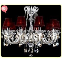 (CHGC0271-10) White Wine Transparent Color Glass Candle Shape Crystal Classical Chandelier China