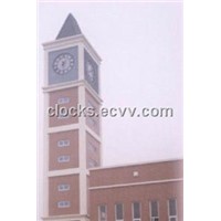 Electric mechanism for tower clocks