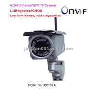 H.264 1.3Megapixel Outdoor Infrared WIFI Wireless IP Camera