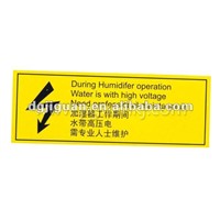 High Quality and Excellent PVC Warning Sticker