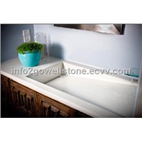 High Quanlity Acrylic Solid Surface Bathroom Sink or Wash Basin