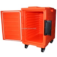 Insulated food transportation container