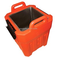 Insulated soup container with stainless steel tank