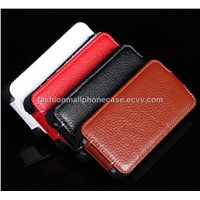 Litchi leather case for iphone4&amp;amp;4s