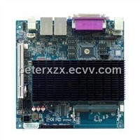 Mini-ITX Motherboard with LVDS/CF Card Reader and Intel Atom D525,1.8GHz CPU, Measures 17 x 17cm