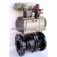 Pneumatic Through-Way Ball Valve