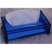 Tissue Box (Blue Acrylic)