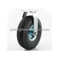 Rubber wheel,low speed industrial pneumatic wheel, Pneumatic caster 10-inch