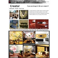 Sell home decorative wallpaper, hotel project wallpaper, exhibition wallpaper