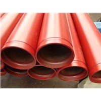 Steel pipe for fire protection