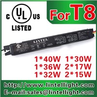 UL listed T5 T8 fluorescent lamp light slim electronic ballast