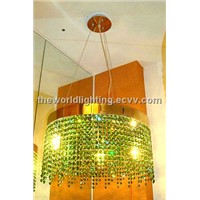 Vmeis8803(D500H500)Golden Metal Stand Modern Crystal Pendant Lamp China