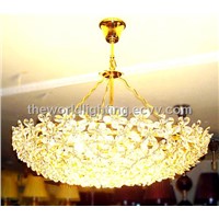 Vmeis9005-Elegant Golden Glass Modern Crystal Pendant Lamp China