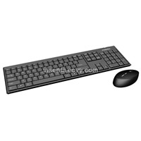 Wireless Keyboard and Optical Mouse Combo, 2.4G Anti-interference, Slim