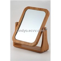 Wooden frame cosmatic desktop mirror