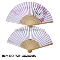 Japanese Style Double Sides Paper Fan