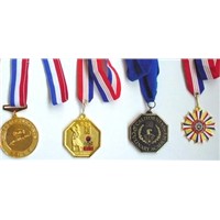 sports champions metal medals with lanyard