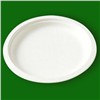 9 inch rounded biodegradable paper plate,dish